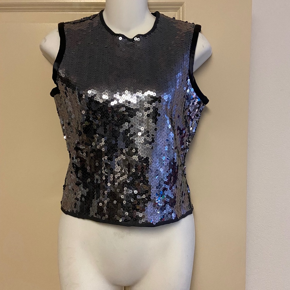 RALPH Ralph Lauren sequin evening top, Size S, NWOT